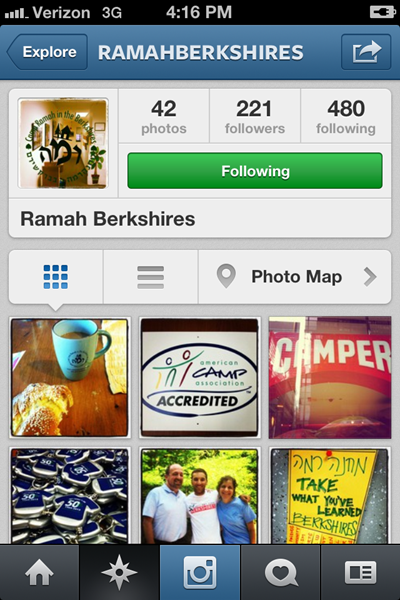 ramah berkshires instagram iPhone